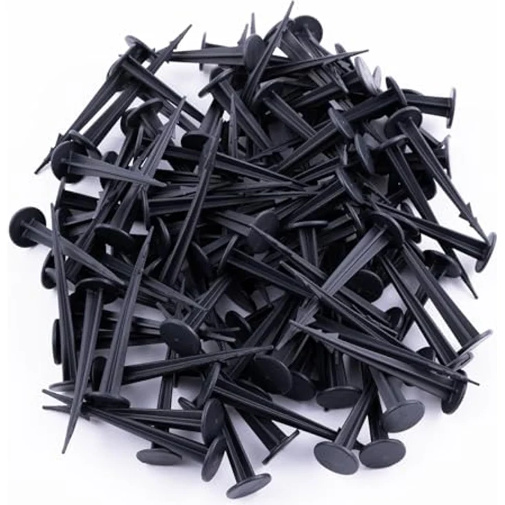 BooGardi Erdanker Kunststoff · 100mm 100 Stück · 100mm / 125mm · Unkrautvlies Haken · Camping Heringe · Erdnägel Bodenplane · Zeltbefestigung Boden · Bodenanker Gartenvlies – Bild 5
