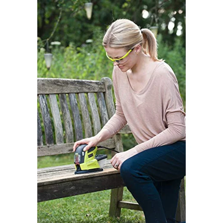Ryobi Multischleifer 180 W, mit 5 Schleifblätter, inkl. Fingerschleifer für präzises Schleifen, RPS100-S – Bild 2