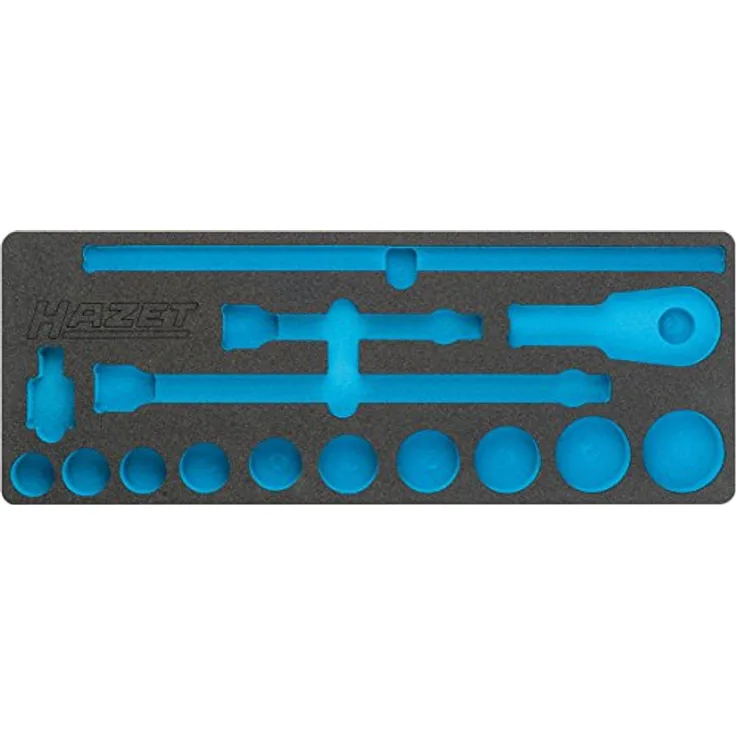 Hazet 2K-Weichschaum-Einlage, leer für Werkstatt, Profi-Qualität, 163-396L