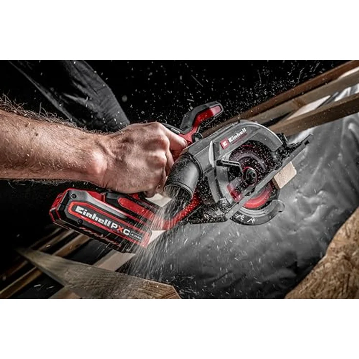 Einhell Professional Akku-Handkreissäge TP-CS 18/136-C Li BL, Brushless Motor, 51 mm Schnitttiefe, werkzeuglose Einstellung, Solo Power X-Change (18 V, Ø 136 mm Sägeblatt) – Bild 4