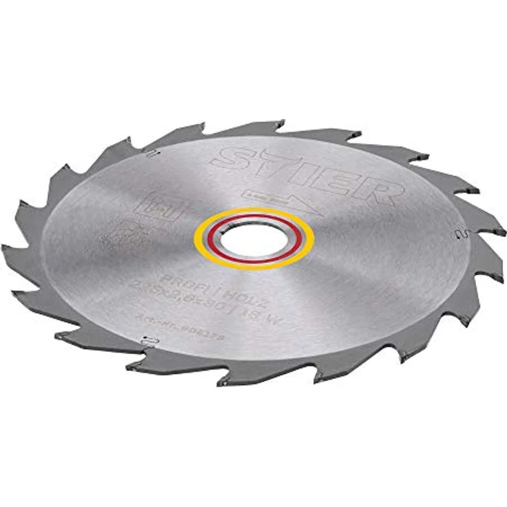 STIER Profi Kreissägeblatt, für Tischkreissägen, Holz, 225x2,6x30, 18 Wechselzähne, gehärtet, 28° Spanwinkel – Bild 4
