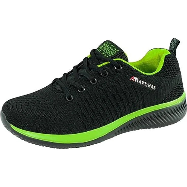 Artmas ARTMAS X250 Fluo Arbeitsschuhe Sportschuhe geschnürt atmungsaktiv Arbeitsschuh, gelb – Bild 2