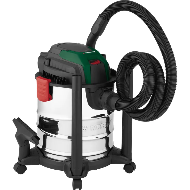 PARKSIDE® Nass- / Trockensauger »PWD 20 B2«, 1300 W, 19,8 l, Multifunktionelles Reinigungsgerät, Edelstahl-Behälter, 5 Rollen