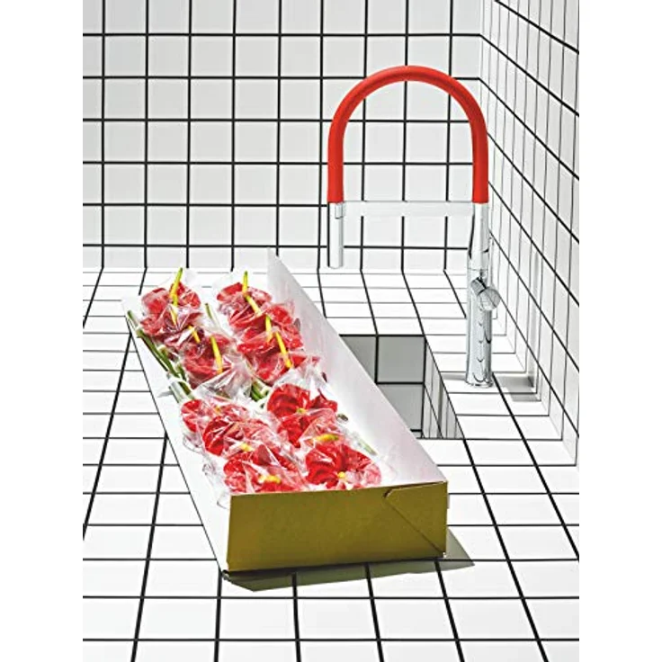 Grohe Essence Einhand Spültischbatterie mit Profibrause und Temperaturbegrenzer - Chrom – Bild 8