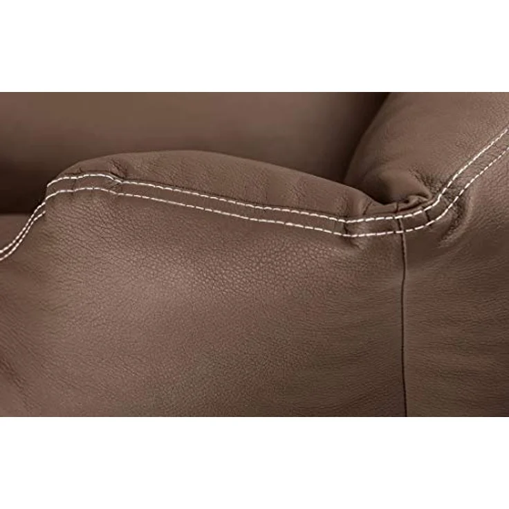 Knuffelwuff Leder Hundebett Sidney Braun XXL – Bild 3