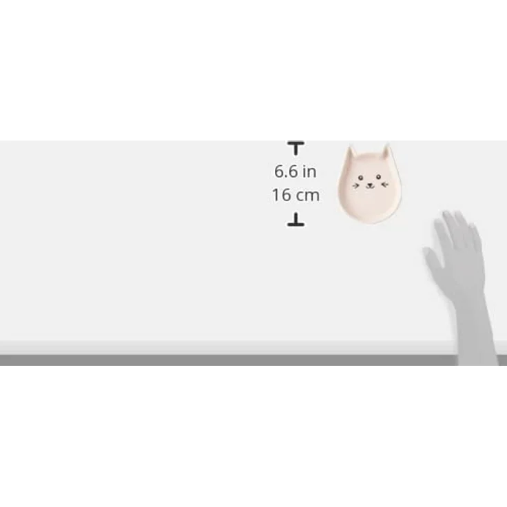 Nobby Katzen Keramik Schale Kitty Face, pink 13 x 16 x 3 cm, 1 Stück – Bild 4