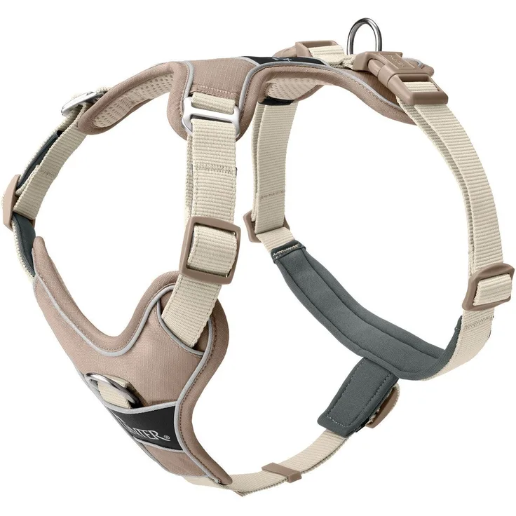 Hunter Tierbedarf Hunde-Geschirr Geschirr Divo Up taupe, ergonomisches Design mit 3M Scotchlite Reflective Material