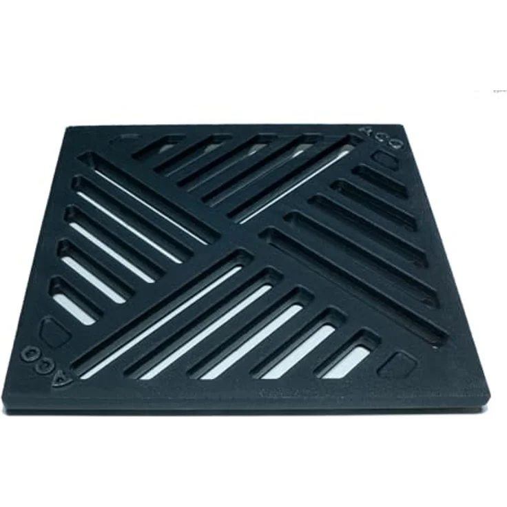 ACO Gussrost 245x245mm, Ersatzrost für RUG Hofablauf 250x250mm, gusseisen – Bild 1