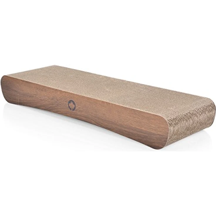 CanadianCat Kratzbrett Jumbo Wave, Walnuss (1.15 cm, Braun), Katzenbaum – Bild 3