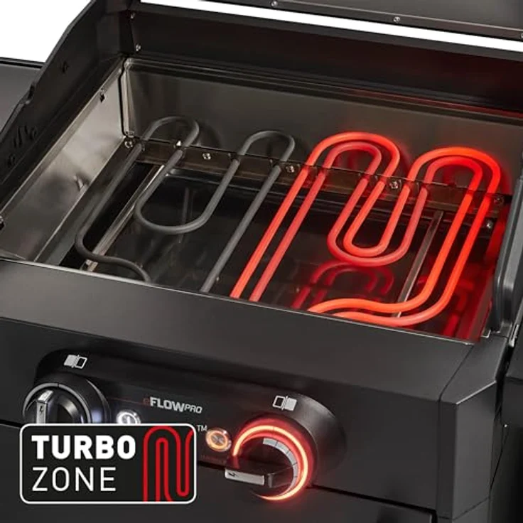 Enders Elektrogrill eFlow Pro 2 Turbo Shadow, 3,0 kW mit Fleischthermometer und emailliertem Gussrost – Bild 4