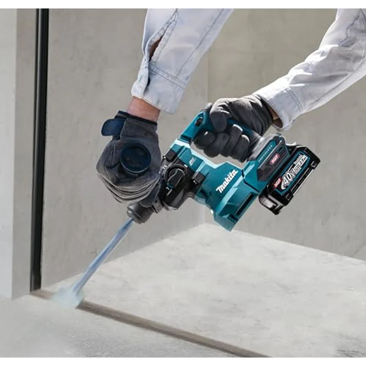 Makita Akku-Bohrhammer HR010GD201 - Akku-Bohrhammer - blau/schwarz, Anti-Vibrations-Technologie, SDS-PLUS-Aufnahme – Bild 2