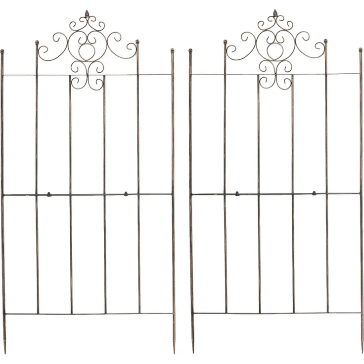 CLP Rankhilfe Paula, 2 St., 2er Set, aus Eisen, rustikaler Landhausstil, verschiedene Farben - Preisvergleich