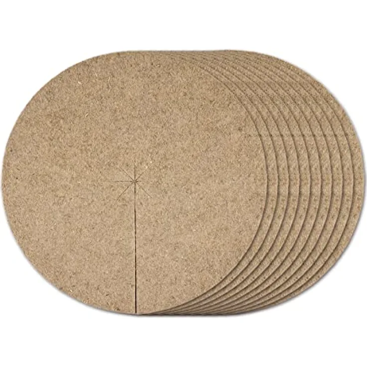 La cordeline Hanfscheiben, 40 cm, 600 g/m, für natürlichen Schutz gegen Kälte, Unkraut, 10 Stück
