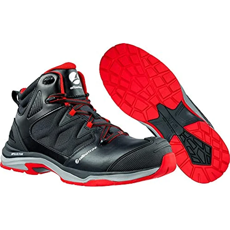 albatros® Herren S3 Sicherheitsschuhe ULTRATRAIL BLACK MID, rutschfest, wasserdicht, metallfrei, schwarz, Größe 39 – Bild 9