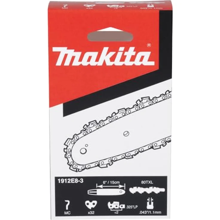 Makita Ersatzkette 1912E8-3, Sägekette für DUC150, 15 cm Schwert, 0,325" Teilung, 32 Treibglieder - Preisvergleich – Bild 2