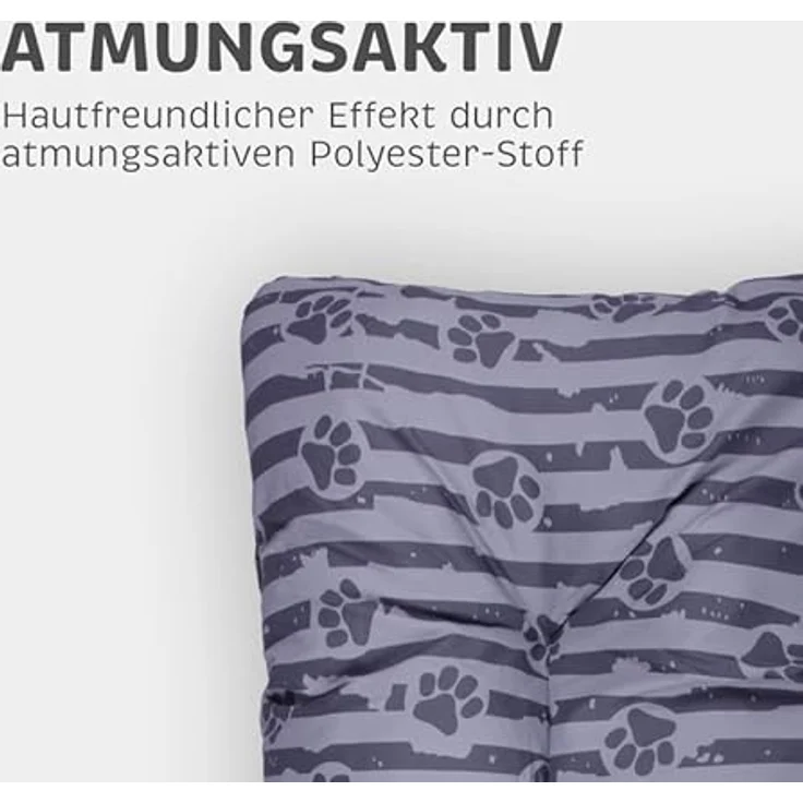 Bestlivings Hundekissen 40x60x15cm (LxBxH) - Anthrazit - Hundekorb gepolstert in vielen Größen M-XXL, kleine bis große Hunde, Hundebett – Bild 3