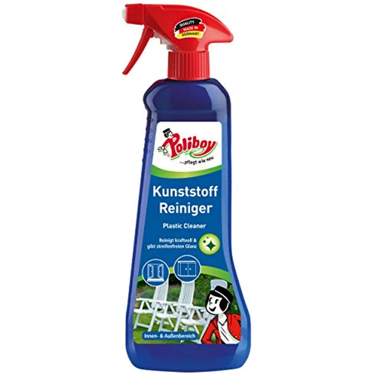 Poliboy - Kunststoff Reiniger/Gartenmöbel Reiniger - Für den Innen- und Außenbereich - 500 ml Spray - Made in Germany – Bild 1