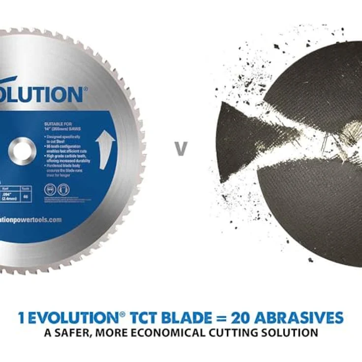 Evolution Evoblade 230 AL Kreissägeblatt für Stahl, 230 mm, Wolframcarbid (TCT) – Bild 8