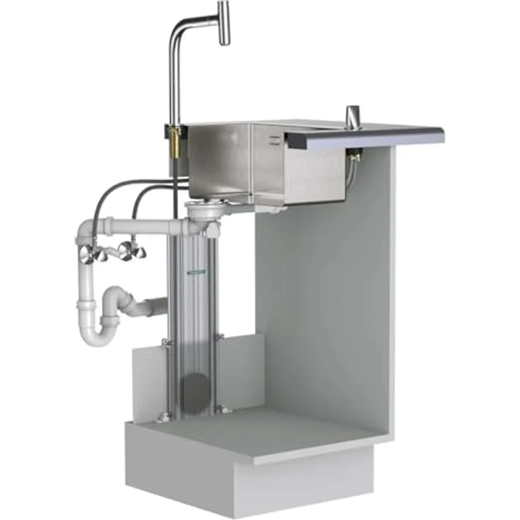 hansgrohe Küchenarmatur Aquno Select M81, Ausziehauslauf, 250 mm, Mattschwarz, mit ComfortZone und SatinFlow – Bild 3