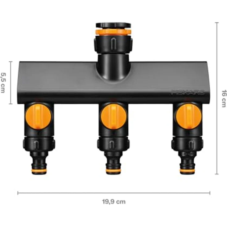 Fiskars 3-Wege-Umschaltventil, Anschluss für Ø 21 mm (G 1/2"), Ø 26,5 mm (G 3/4"), Ø 33,3 mm (G 1"), individuell steuerbare Wasserflüsse – Bild 3