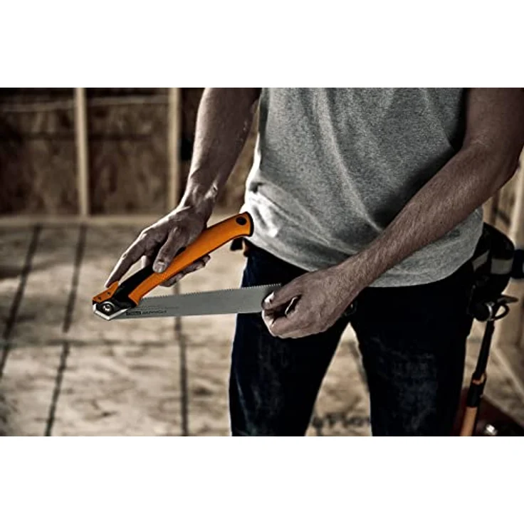 Fiskars Klappsäge Pro, 25 cm PowerTooth™ Blatt, ergonomischer Griff, inkl. Sicherheitsmechanismus – Bild 4