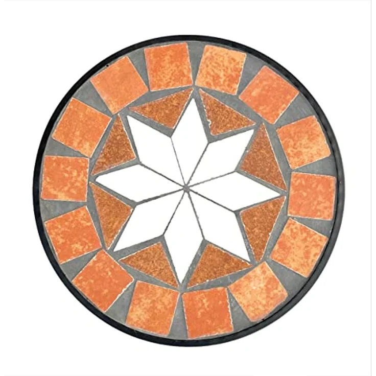 DanDiBo Blumenhocker Mosaik Rund 20 cm Blumenständer 12014 Beistelltisch Pflanzenständer Mosaiktisch Klein – Bild 6