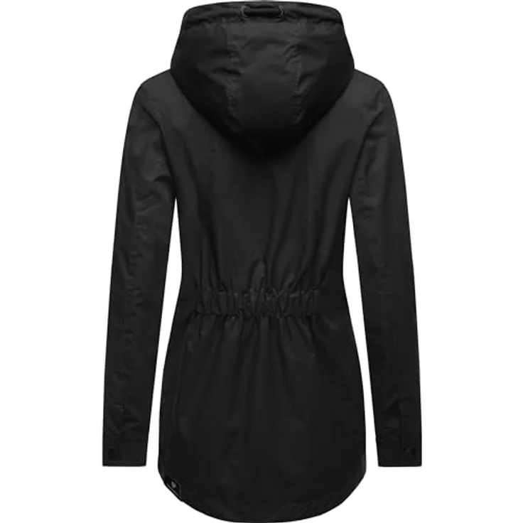 Ragwear Zuzka, Damen Jacke, wasserdicht mit verstellbarer Kapuze, Schwarz, 5XL – Bild 3