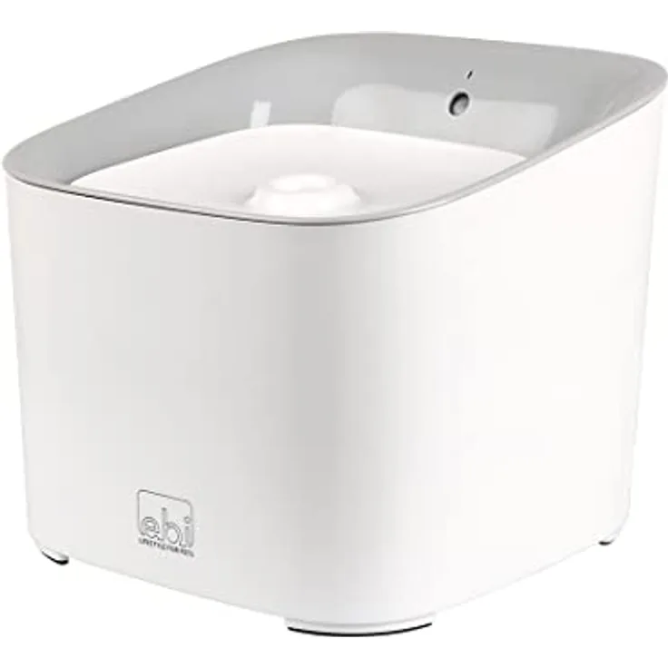 EBI, Manoa Wasserbrunnen, 3 l, 20,5 x 20,5 x 18 cm, Weiß/Grau, Wasserflasche, Weiß/Grau, Hund