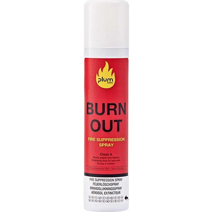 Plum Burn Out, Feuerlöscher Feuerlöschspray 250ml für Brandklasse A, umweltfreundlich