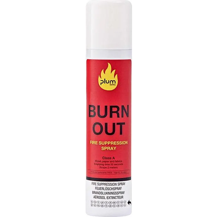 Plum Burn Out, Feuerlöscher Feuerlöschspray 250ml für Brandklasse A, umweltfreundlich