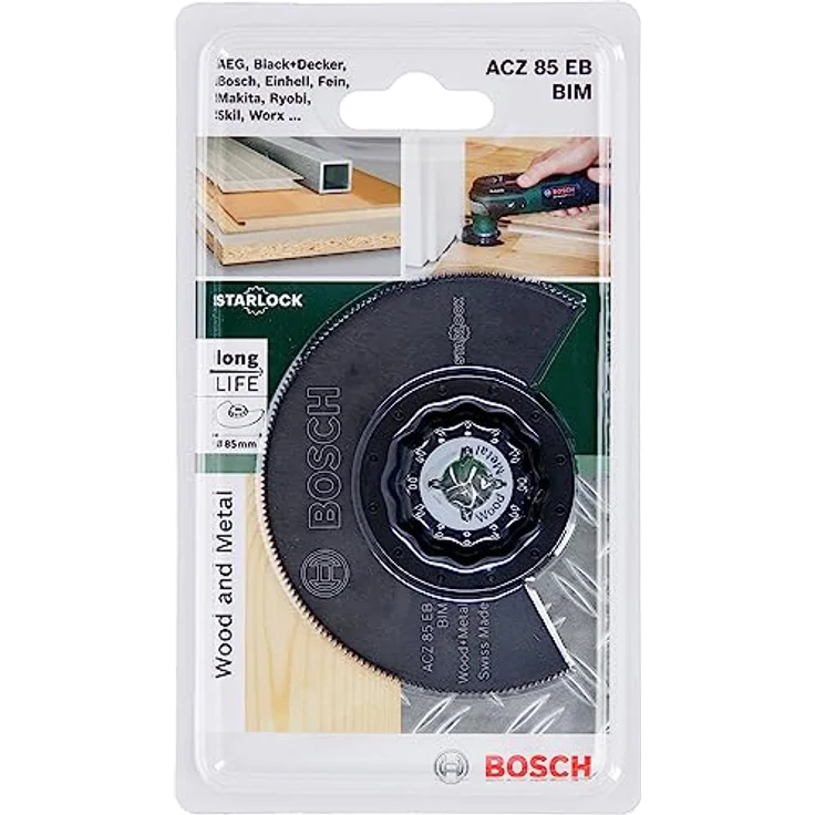 Bosch Segementsägeblatt Holz und Metall für Multifunktionswerkzeuge Starlock (ACZ 85 EB BIM) – Bild 2