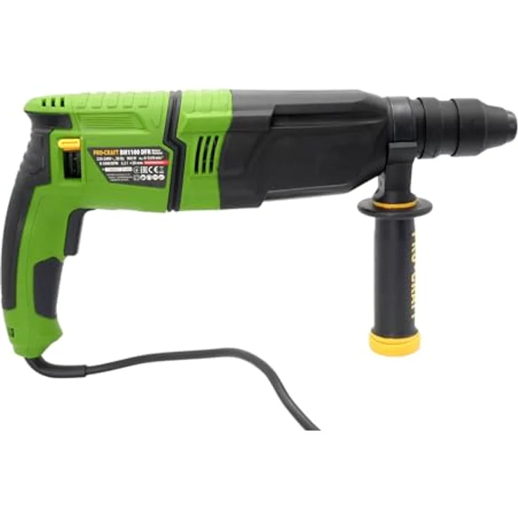 Procraft BH1100DFR Kombihammer, 900 Watt, 3,2 J Schlagkraft, SDS plus inklusive Koffer – Bild 7