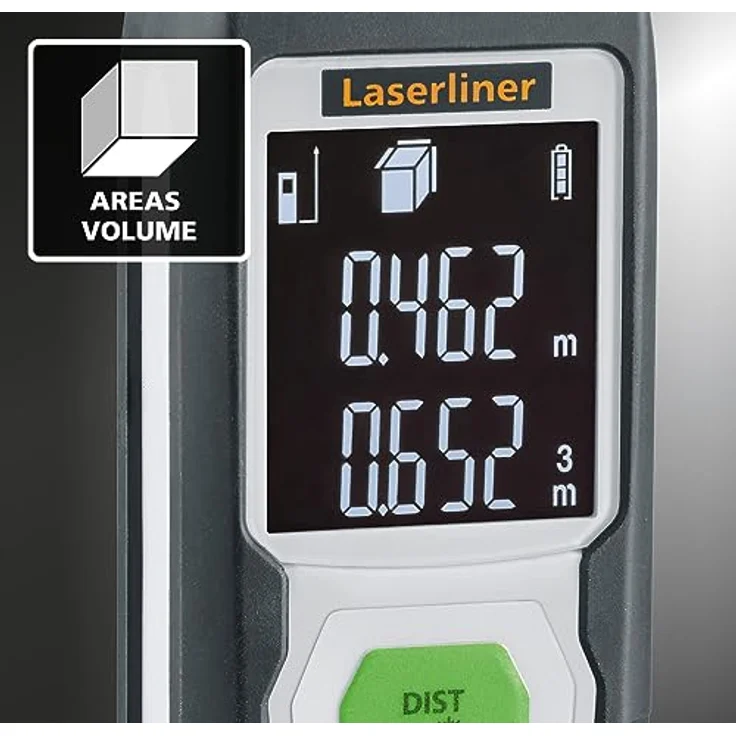 Laserliner Master Gi4, Laserentfernungsmesser 40m ± 2mm, grüne Lasertechnologie, IP40, mit LC-Display und gummiertem Gehäuse – Bild 6