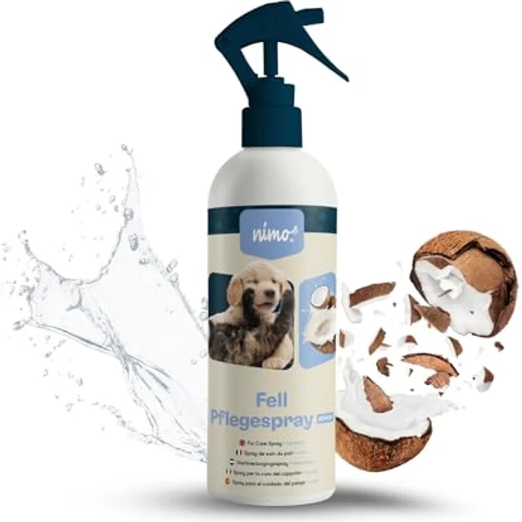 nimo Fellpflege Fellpflegespray Kokos, 500 ml, entwirrt & verbessert Kämmbarkeit, ohne Lösungsmittel und Alkohol – Bild 1