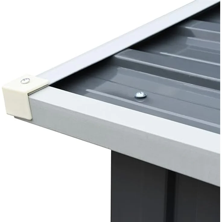 vidaXL Brennholzlager Stahl 172x91x154cm Kaminholzunterstand Brennholzregal – Bild 5