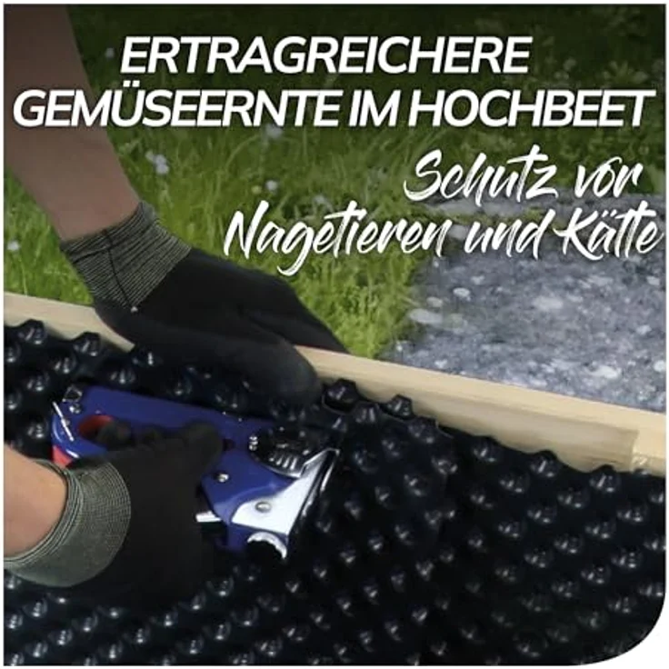 bellissa Wühlmausgitter Stahldraht Beetgitter bissfest engmaschig 210x110 cm feuerverzinkt 97142 – Bild 2