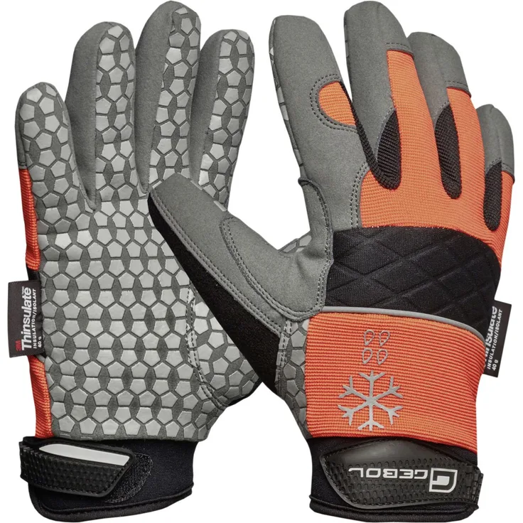 Gebol Handschuh Master Thermo Größe 10 schwarz-orange