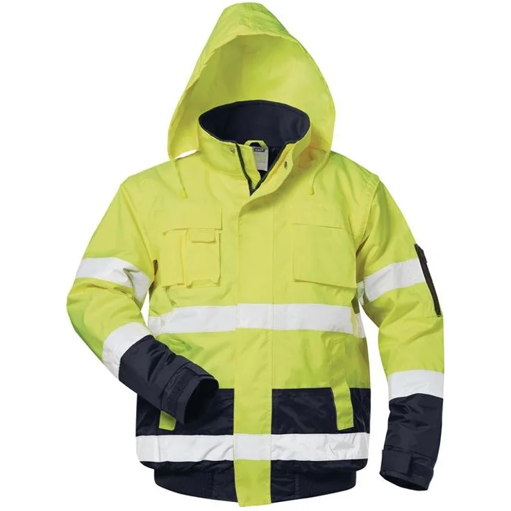 SAFESTYLE Warnschutz-Pilotjacke HASSO Größe XL fluoreszierend gelb-marine