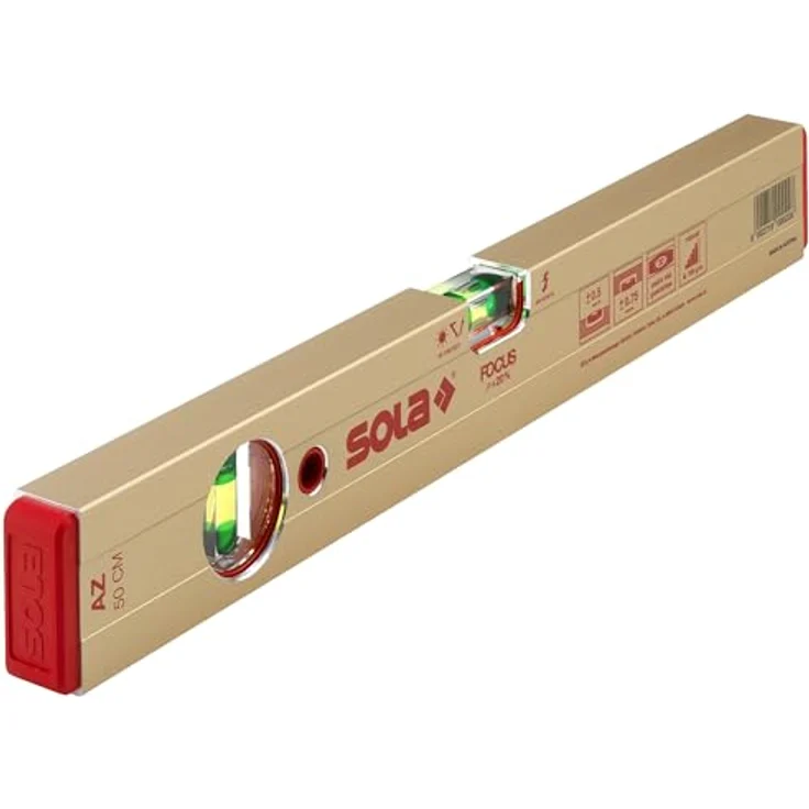 Wasserwaage Aluminium AZ 200, Länge : 50 cm, für Spannzange : 7-teilig – Bild 2