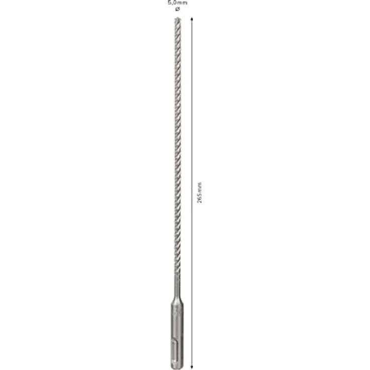 Bosch Professional Hammerbohrer SDS Plus-7X (für Beton und Mauerwerk, 5 x 200 x 265 mm, Zubehör Bohrhammer) – Bild 3