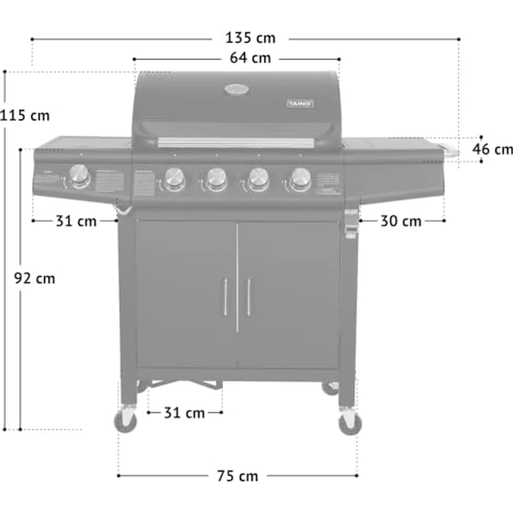 TAINO RED 4+1 + Grillplatte – Bild 10