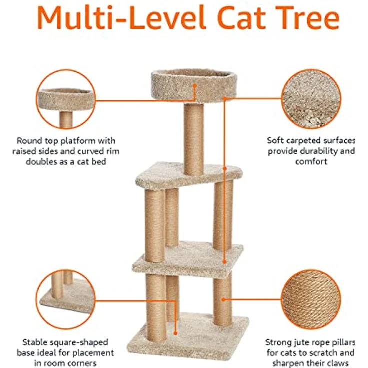 Amazon Basics Spielstation und Kratzbaum für Katzen - Large – Bild 3