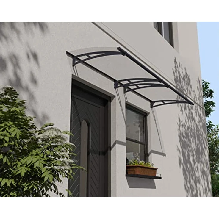 Palram Vordach Aquila 3000 anthrazit, 302,5 x 91,5 x 17,5 cm (BxTxH)  – Bild 4