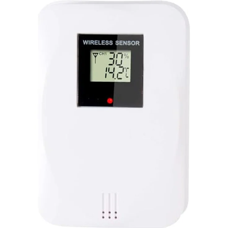 Alecto WS-1700, Wetterstation mit drahtlosem Aussensensor, animierter Wettervorhersage, weiss – Bild 3