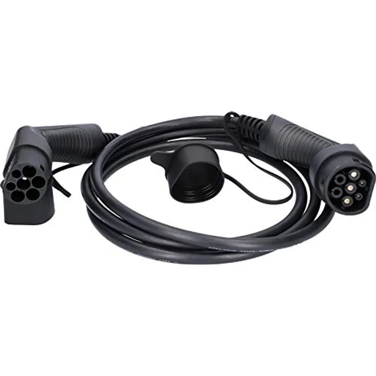KSTOOLS efuturo Ladekabel Typ 2 auf Typ 2, 3 Phasen, bis zu 11 kW, 16 A, 400 V, Mode 3, 3 Meter mit Überhitzungsschutz, TÜV geprüft, inkl. Kabel-Tasche