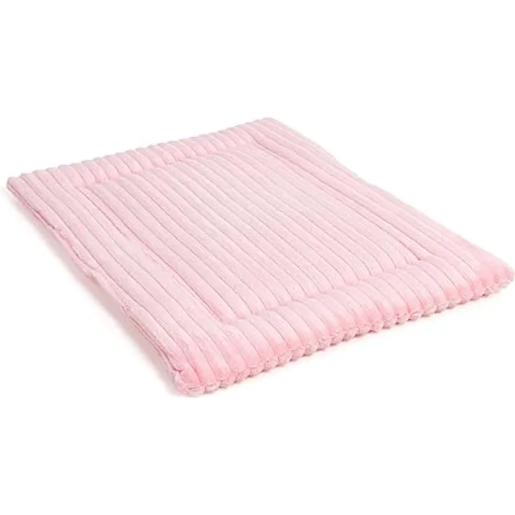 Wallace & Jones | Liegematte Cardi, Liegekissen Hundematte aus Breitcord rosa| S | ca. 60 x 45 cm kleine Hunde Mädchen