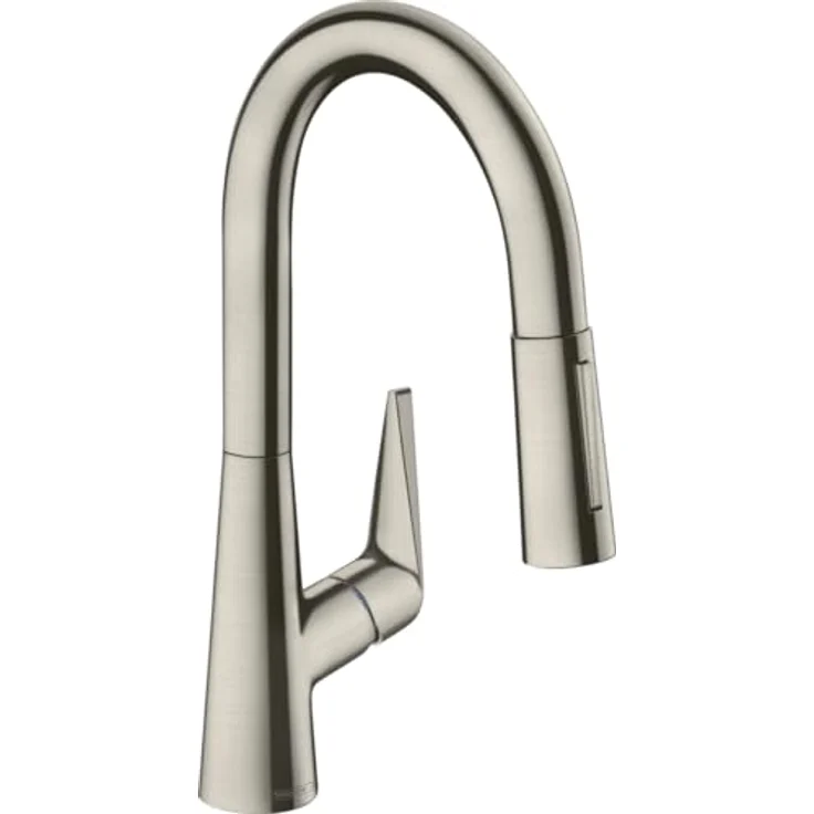 Hansgrohe Talis M51 Küchenmischer 160 2jet, Edelstahl Finish mit Ausziehbrause und sBox, schwenkbar 110°/150° – Bild 1