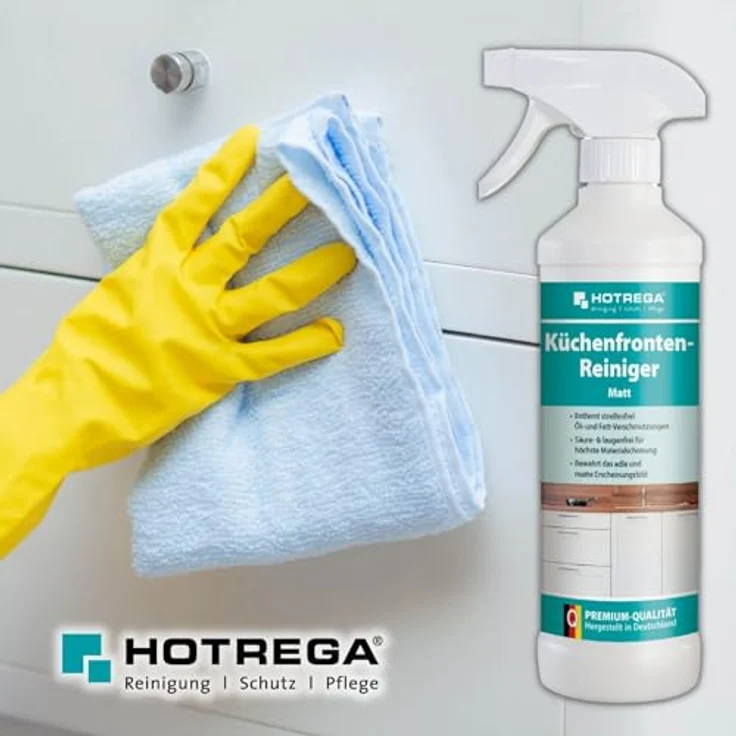 HOTREGA® Küchenfronten Reiniger matt, streifenfreier Intensivreiniger für matte Oberflächen, 500ml – Bild 6