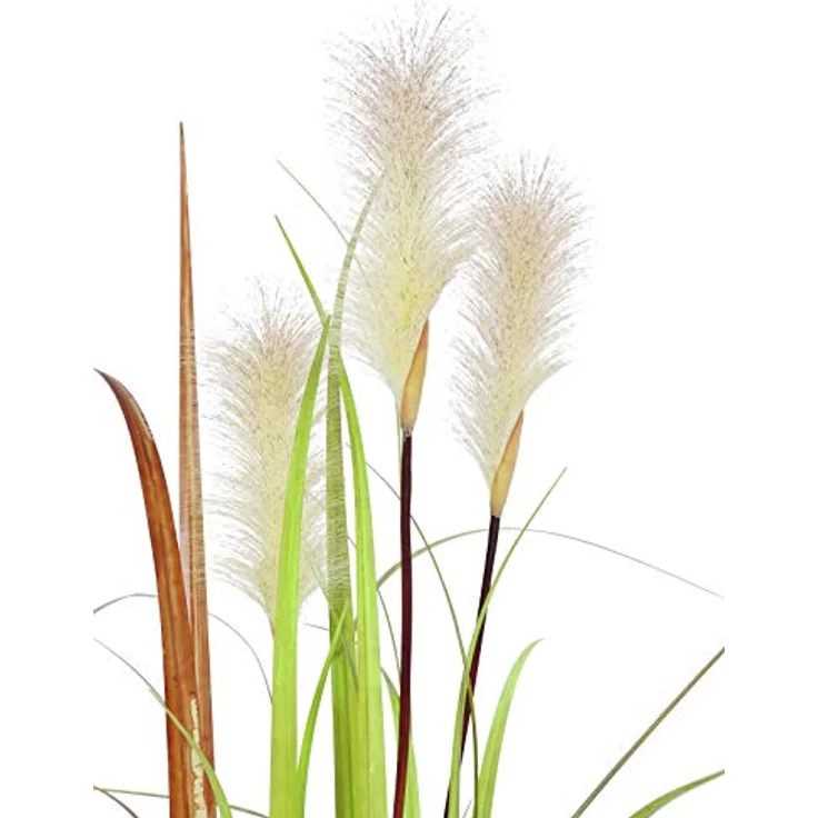 EUROPALMS Wildwuchs, künstlich, 120cm | Sonnengegerbtes Schilfgras für Wilde Naturdeko – Bild 2
