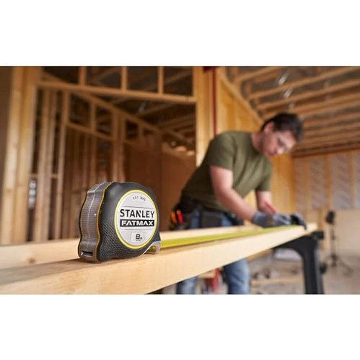 Dewalt Stanley FatMax Xtreme Maßband 8M, 32mm Breite, mit Fingerbremse und überdimensioniertem Haken, FMHT38217-0 – Bild 8